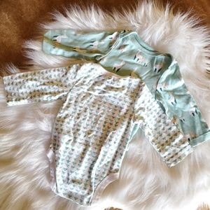 Set of 2 long sleeve lamas triangles